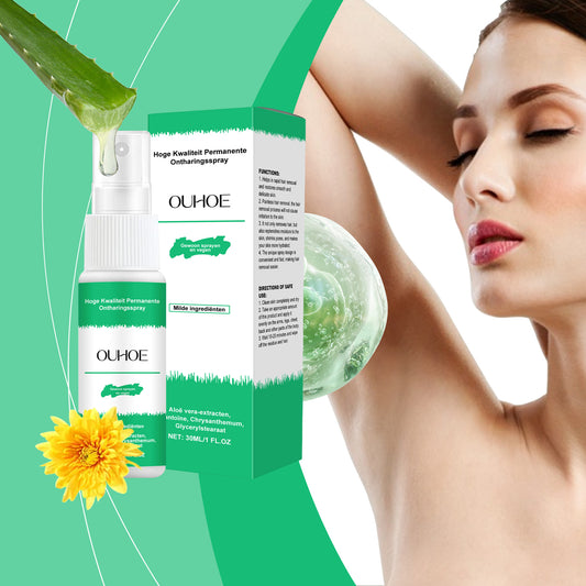 OUHOE Hair Removal Spray Gentle Hair Removal Mousse Spray Armpits Hands Legs Whole Body Hair Removal Care Spray
